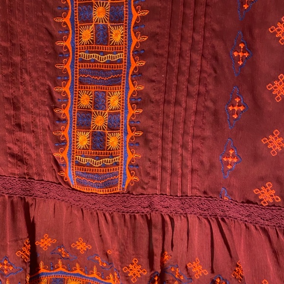 Altar'D State Sheer Red Top - Picture 2 of 4